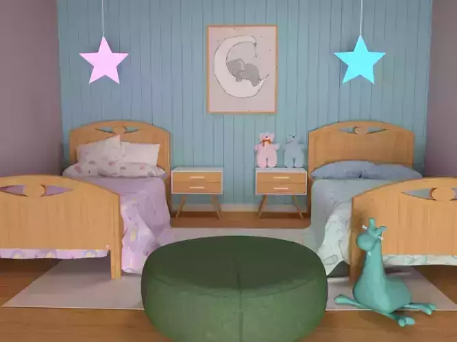Kids Bedroom 3D model