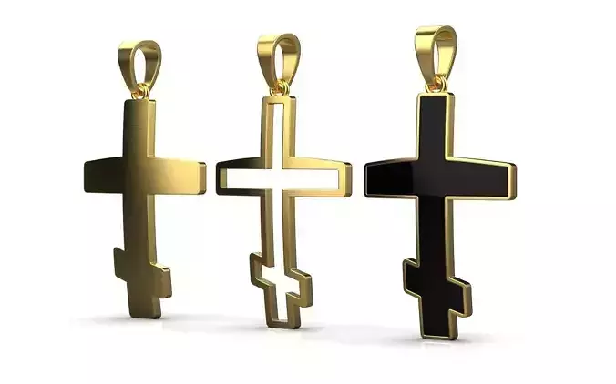 nice cross 3piece 3D print model nice cross 3piece 3D print model