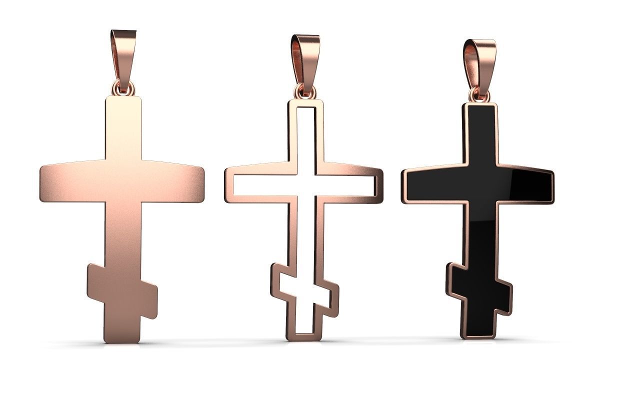 nice cross 3piece 3D print model_18