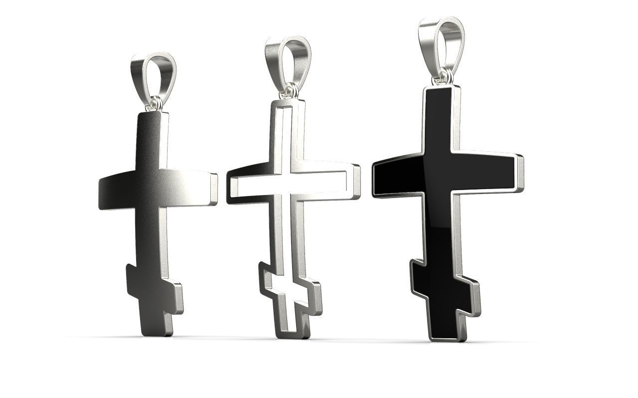 nice cross 3piece 3D print model_20