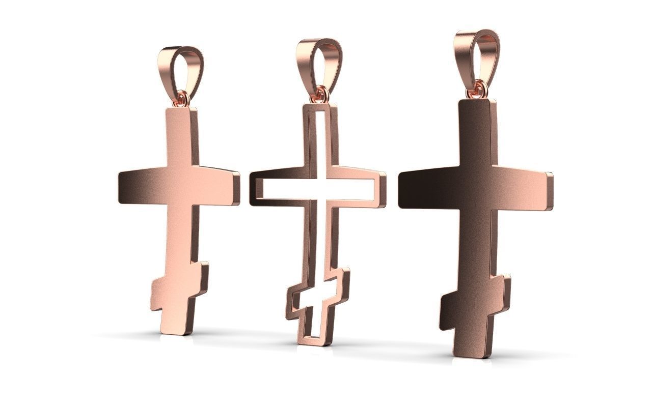 nice cross 3piece 3D print model_1