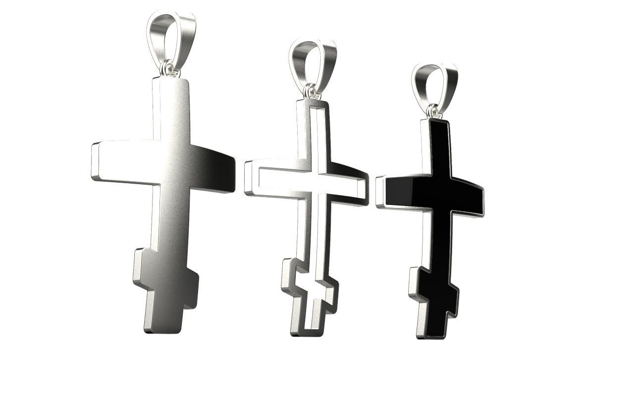 nice cross 3piece 3D print model_21