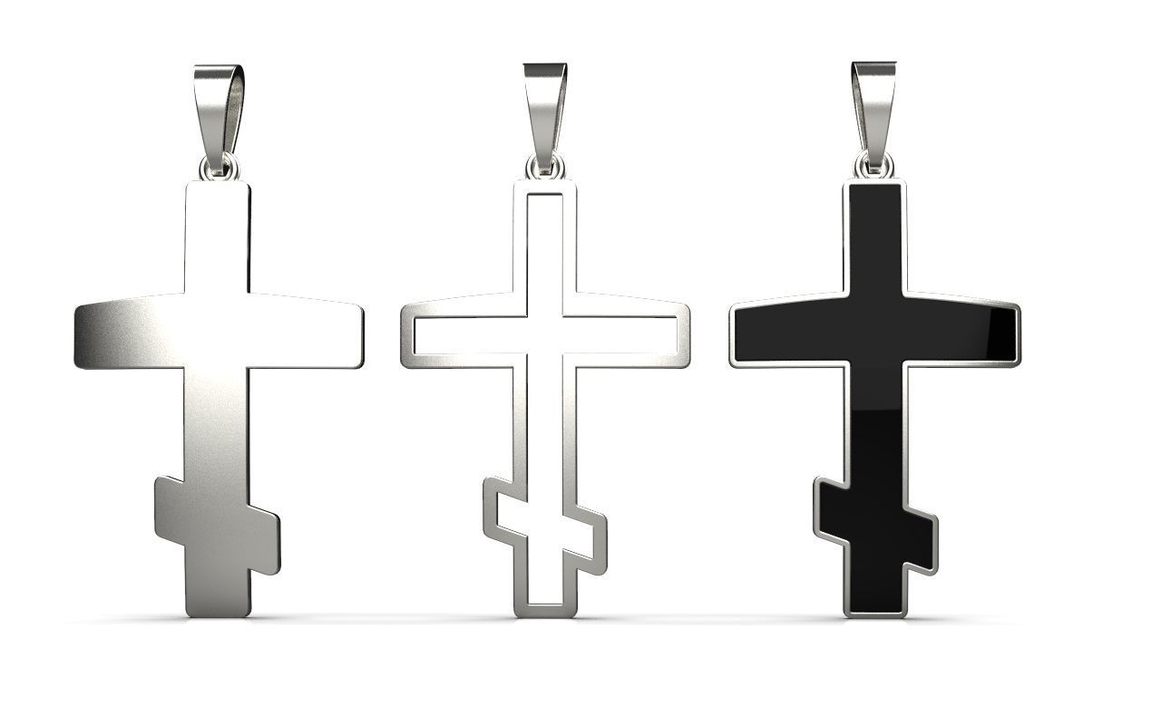 nice cross 3piece 3D print model_2
