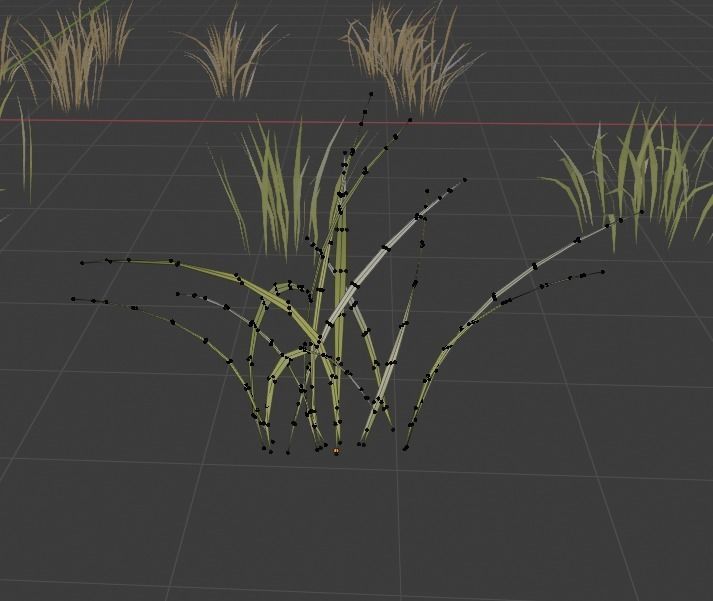 Grass Pack Low-poly 3D model_7
