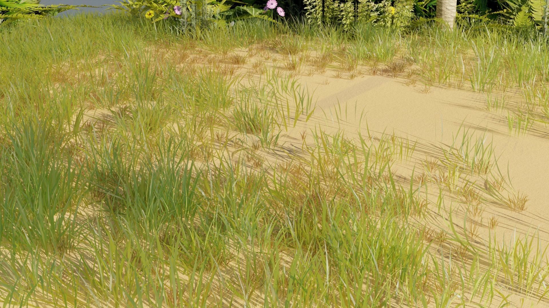 Grass Pack Low-poly 3D model_1