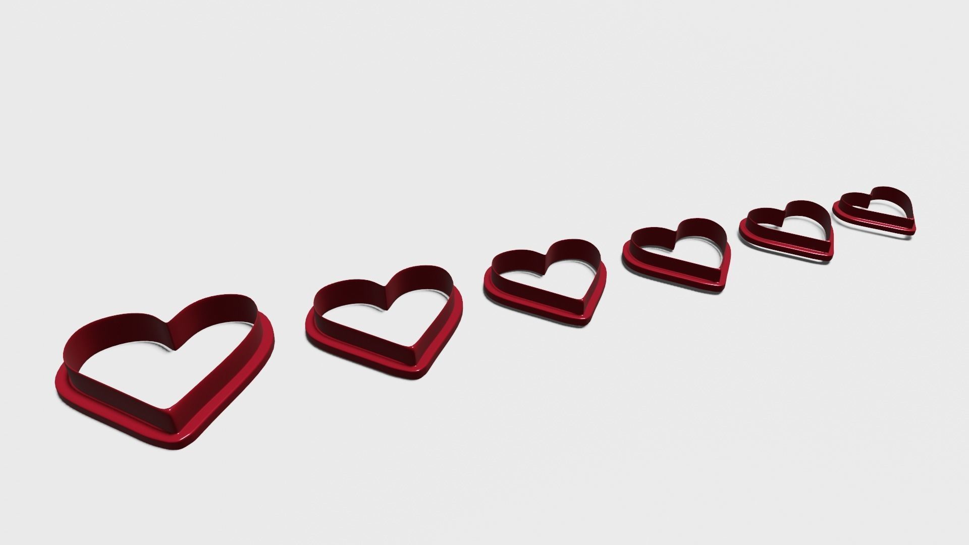 Cortadores de arcilla polimerica- corazon 3D print model_1