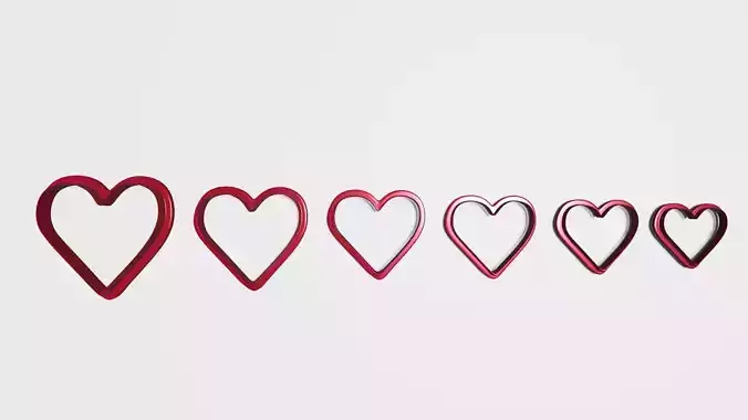 Cortadores de arcilla polimerica- corazon