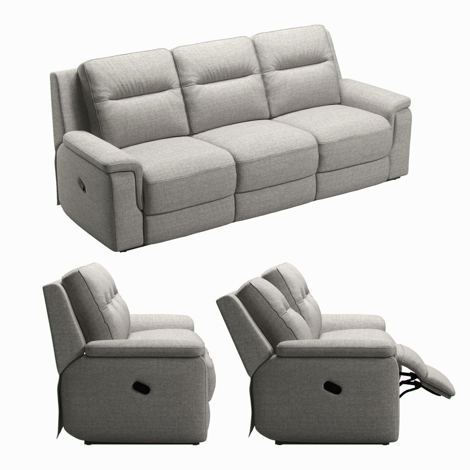 Sutol Recliner Sofa 3D model_2