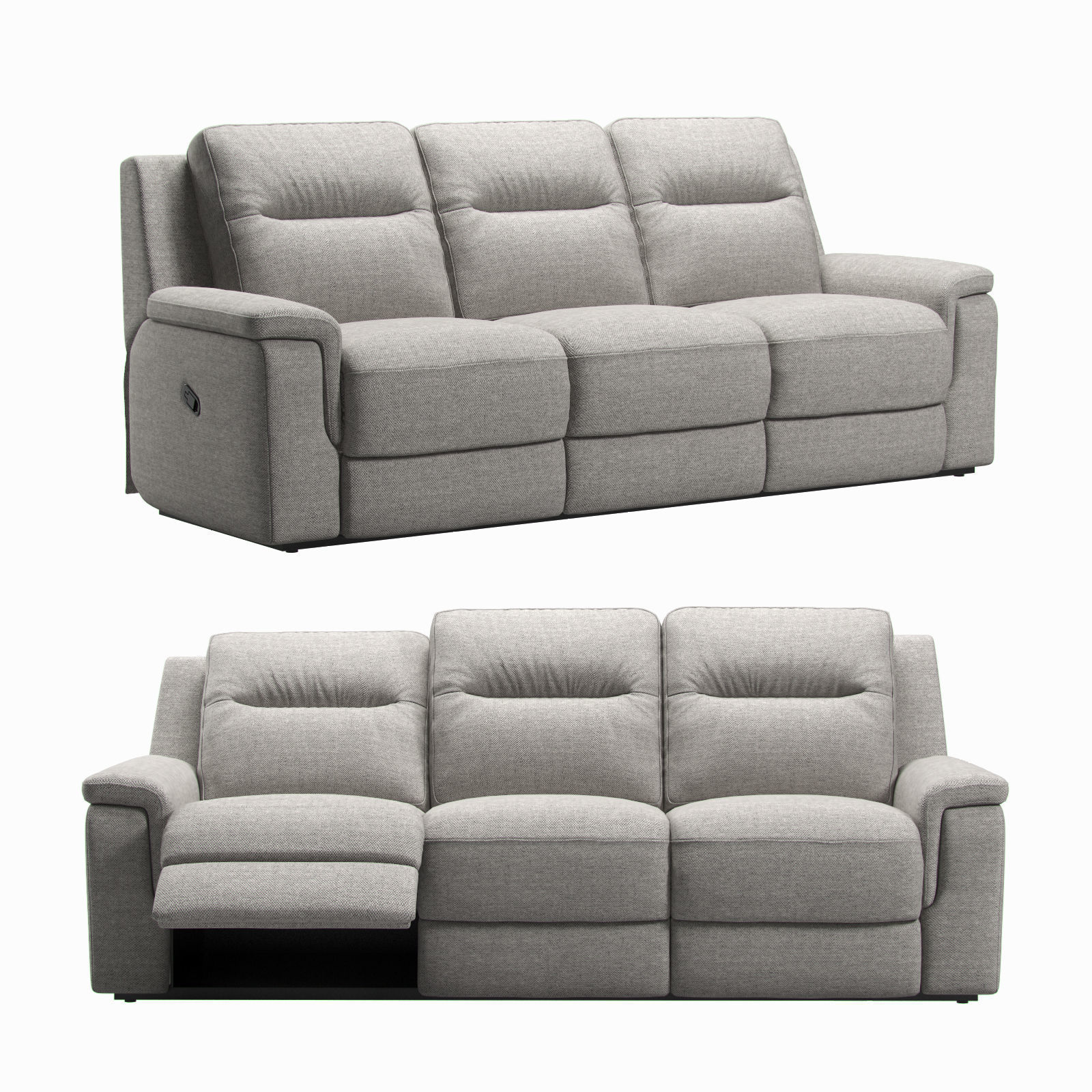 Sutol Recliner Sofa 3D model_1