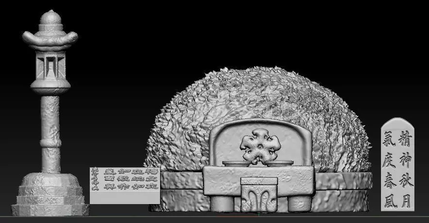 korean grave Free 3D model