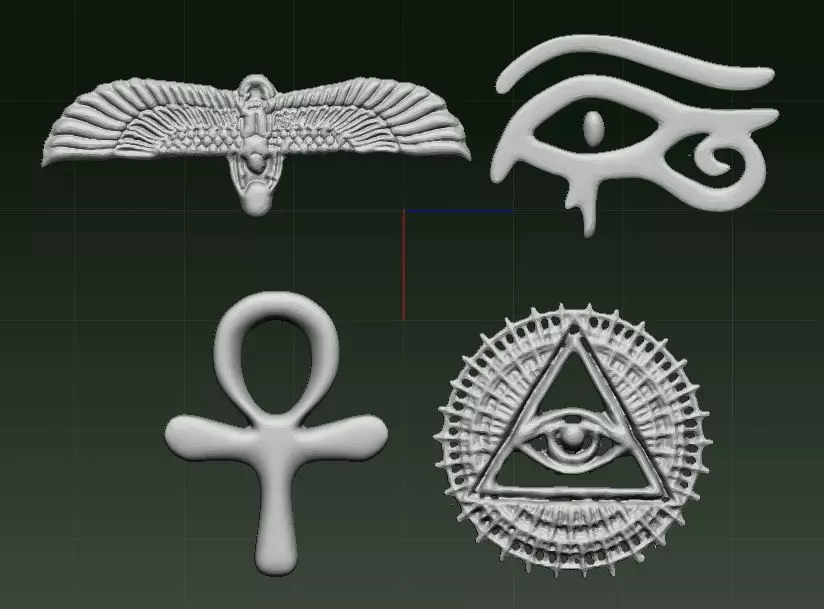 egyptian symbol Free 3D model