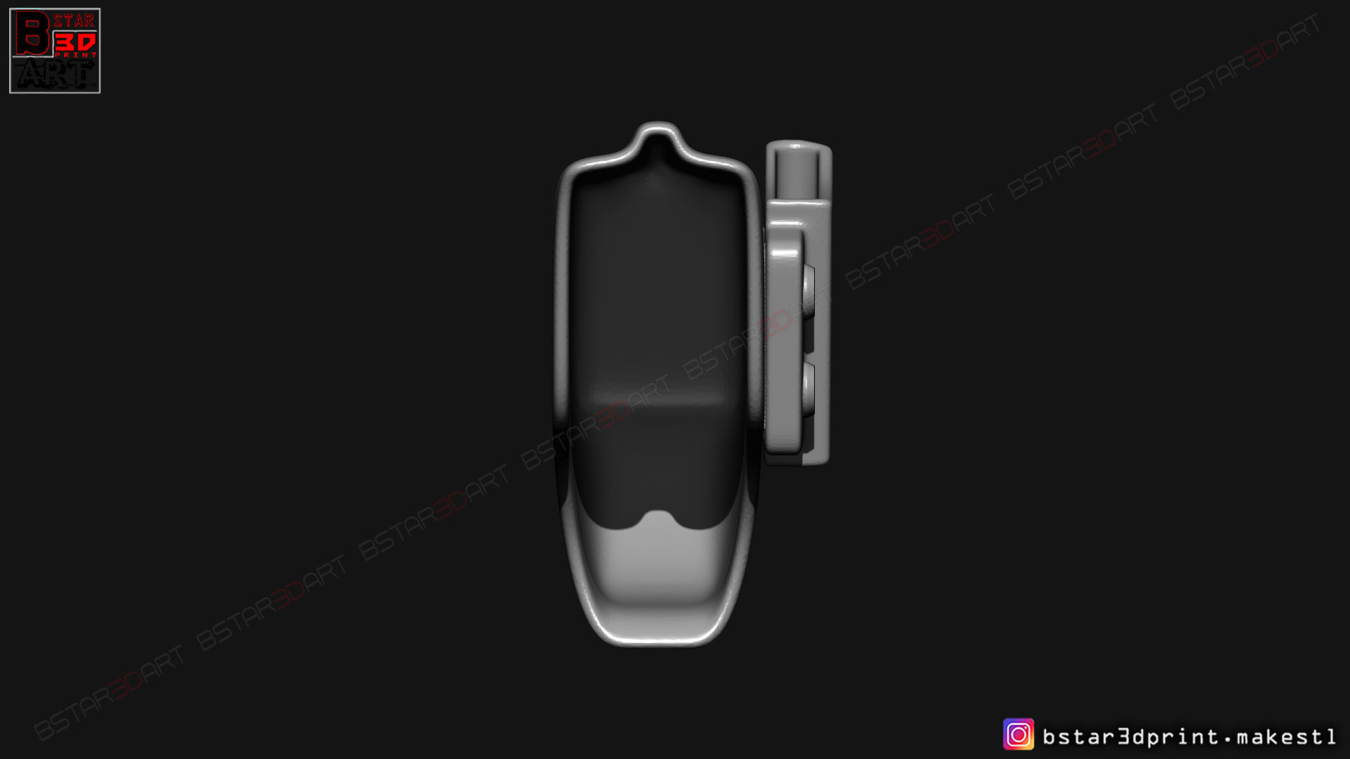The Holster for Bond Pullpup Gun  3D print model_9