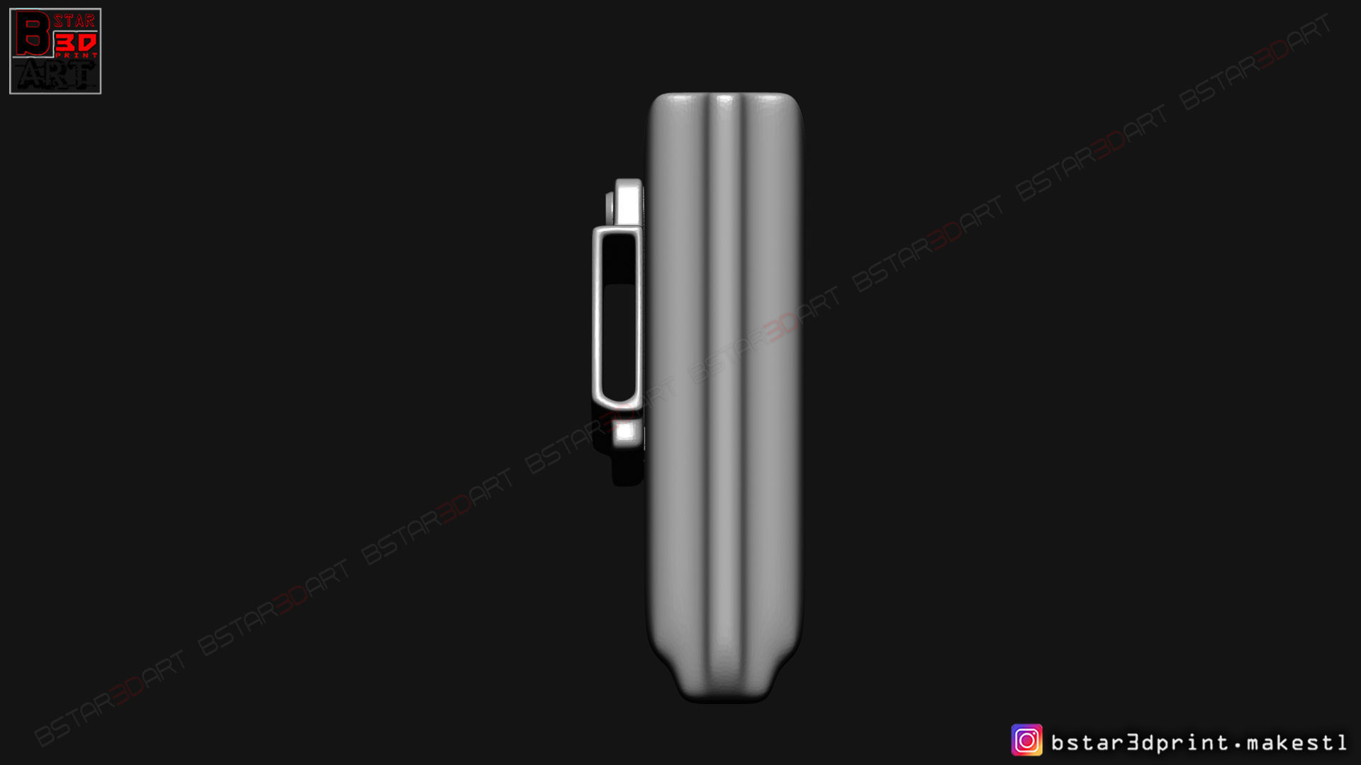 The Holster for Bond Pullpup Gun  3D print model_6