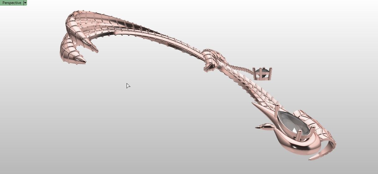 Ear Cuff earrings 3D print model_10