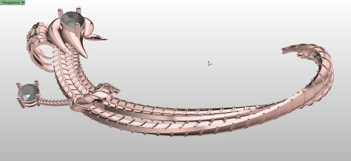 Ear Cuff earrings 3D print model_11