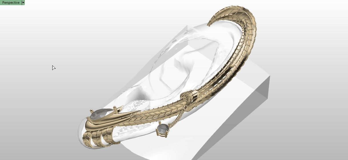 Ear Cuff earrings 3D print model_6