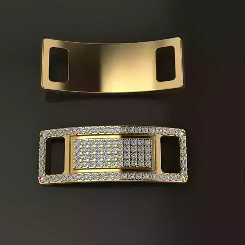 Lace Lock Clip Full Diamond Tag 3D print model