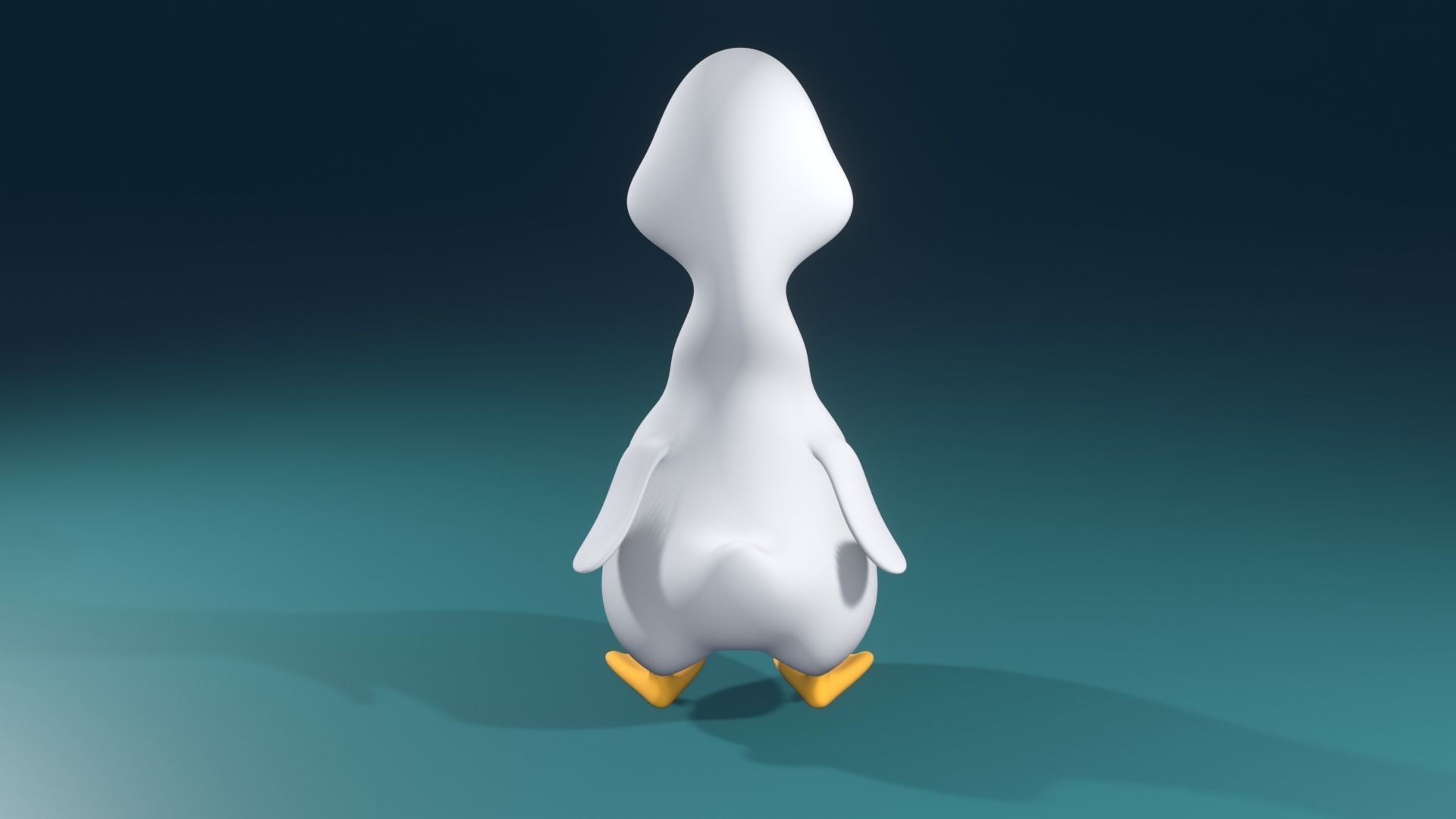 Mr Duck Game Ready Low-poly 3D model_4