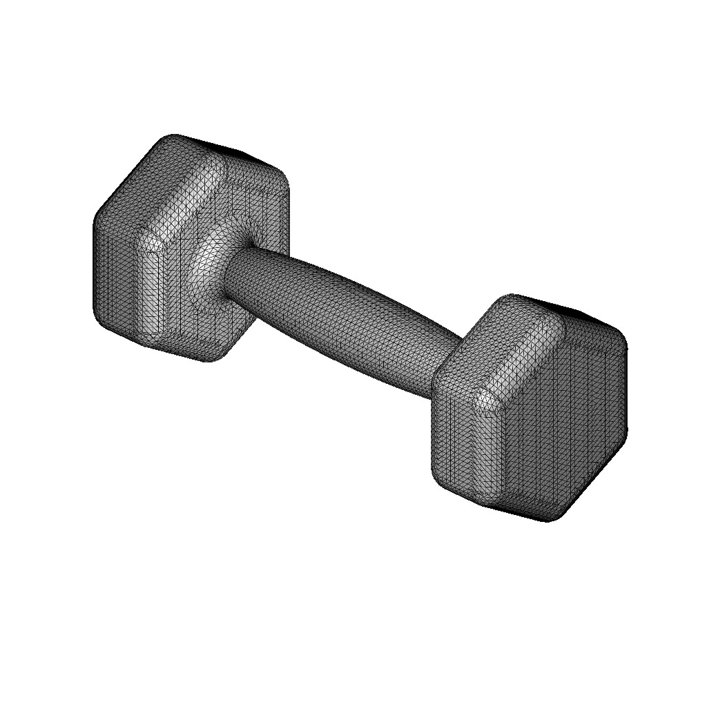 Stylish Dumbbell Toy 3D print model_3