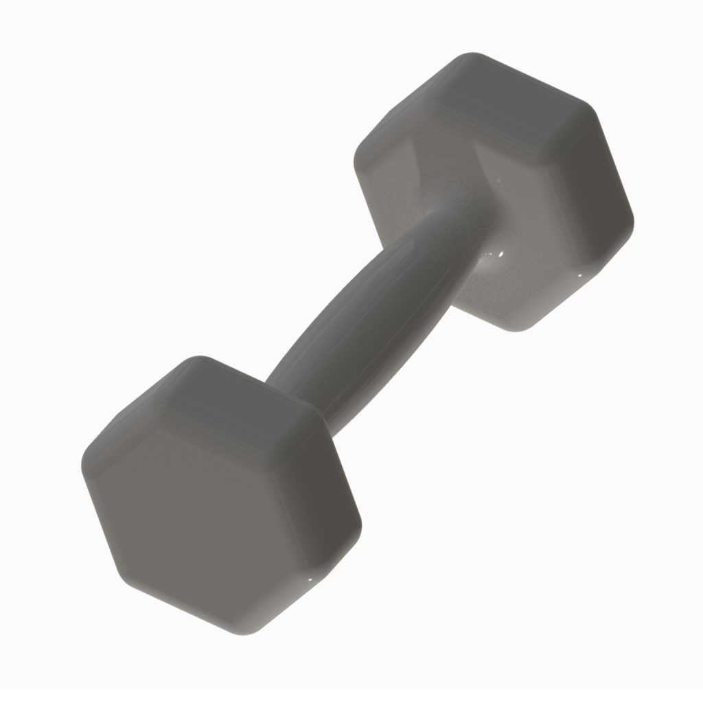 Stylish Dumbbell Toy 3D print model_2