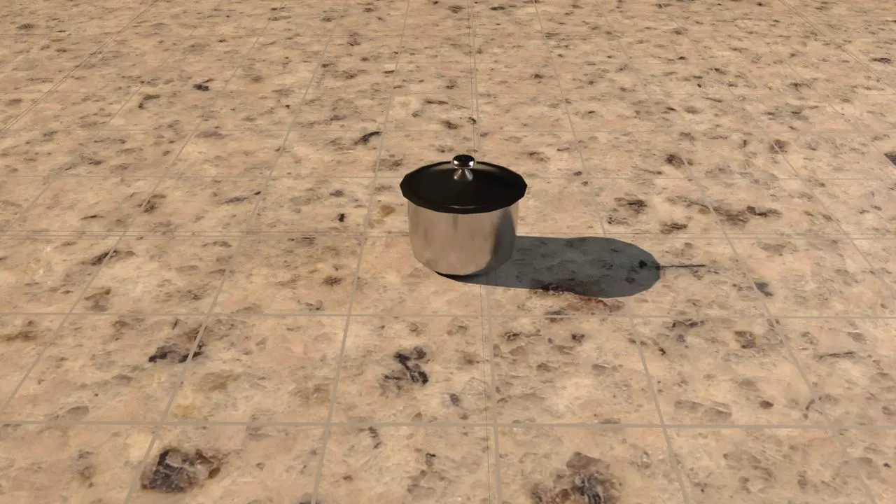 Steel pot Free 3D model