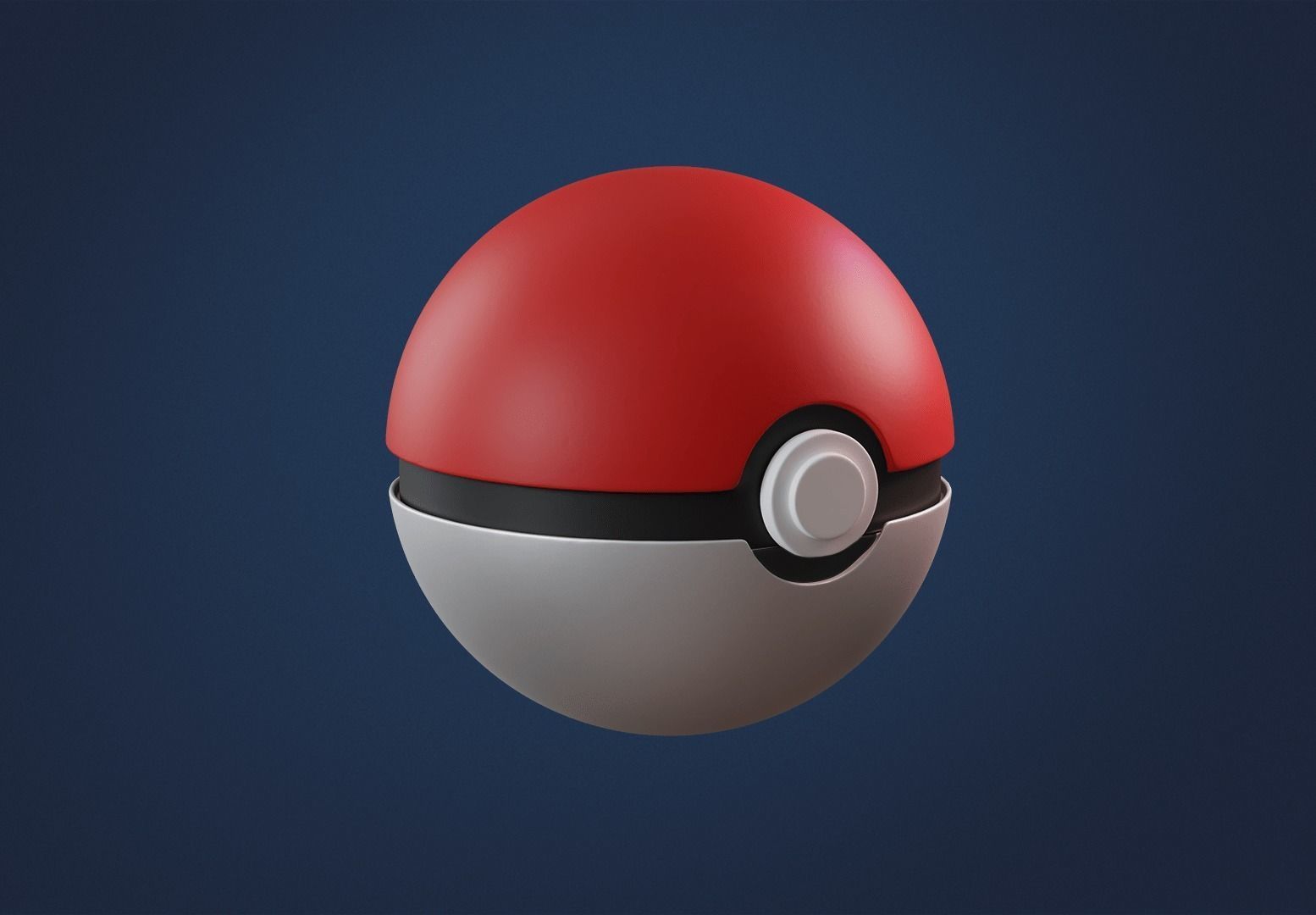 Pokeball Diorama 3D print model_4