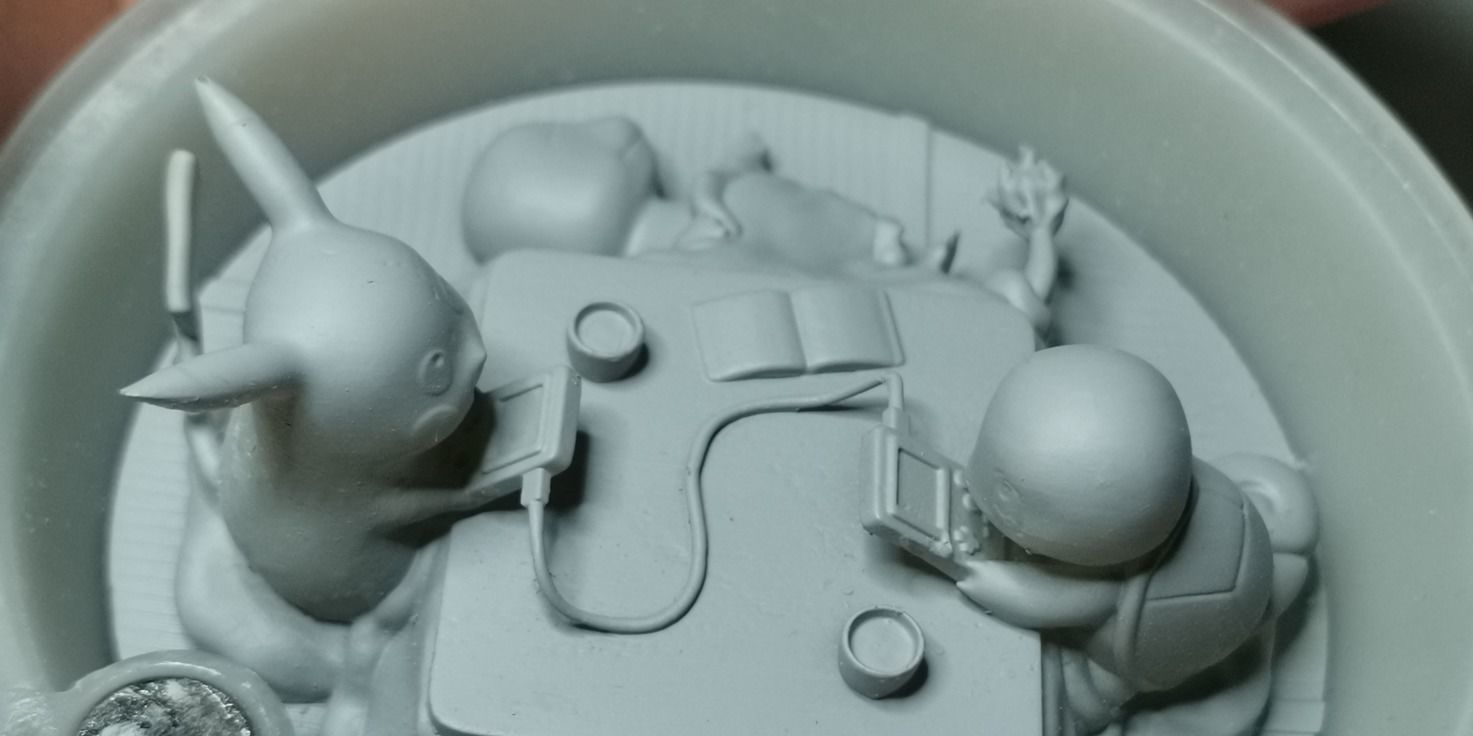Pokeball Diorama 3D print model_7