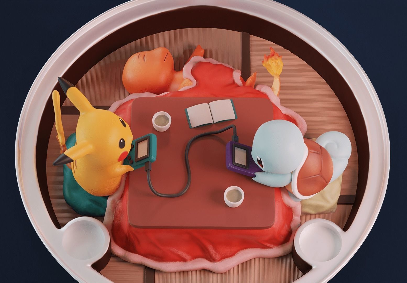 Pokeball Diorama 3D print model_2