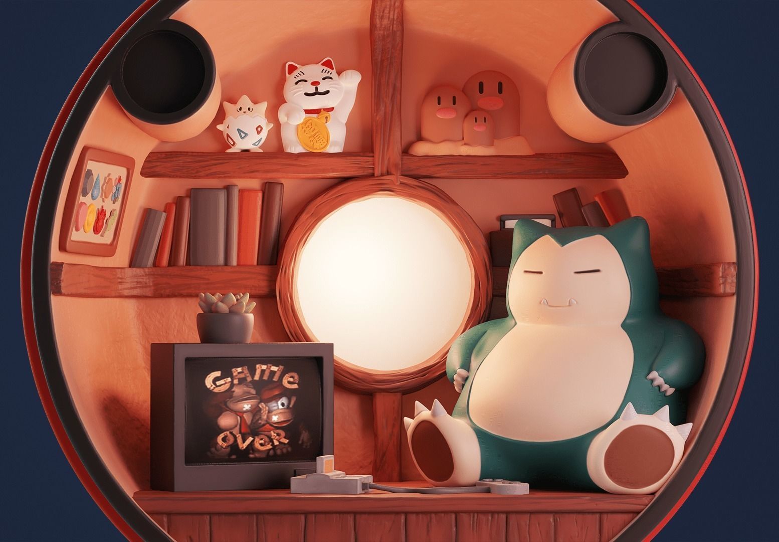 Pokeball Diorama 3D print model_3