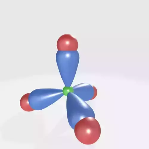 Methane Orbital hybridisation Free 3D model