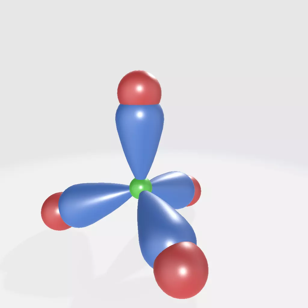 Methane Orbital hybridisation Free 3D model