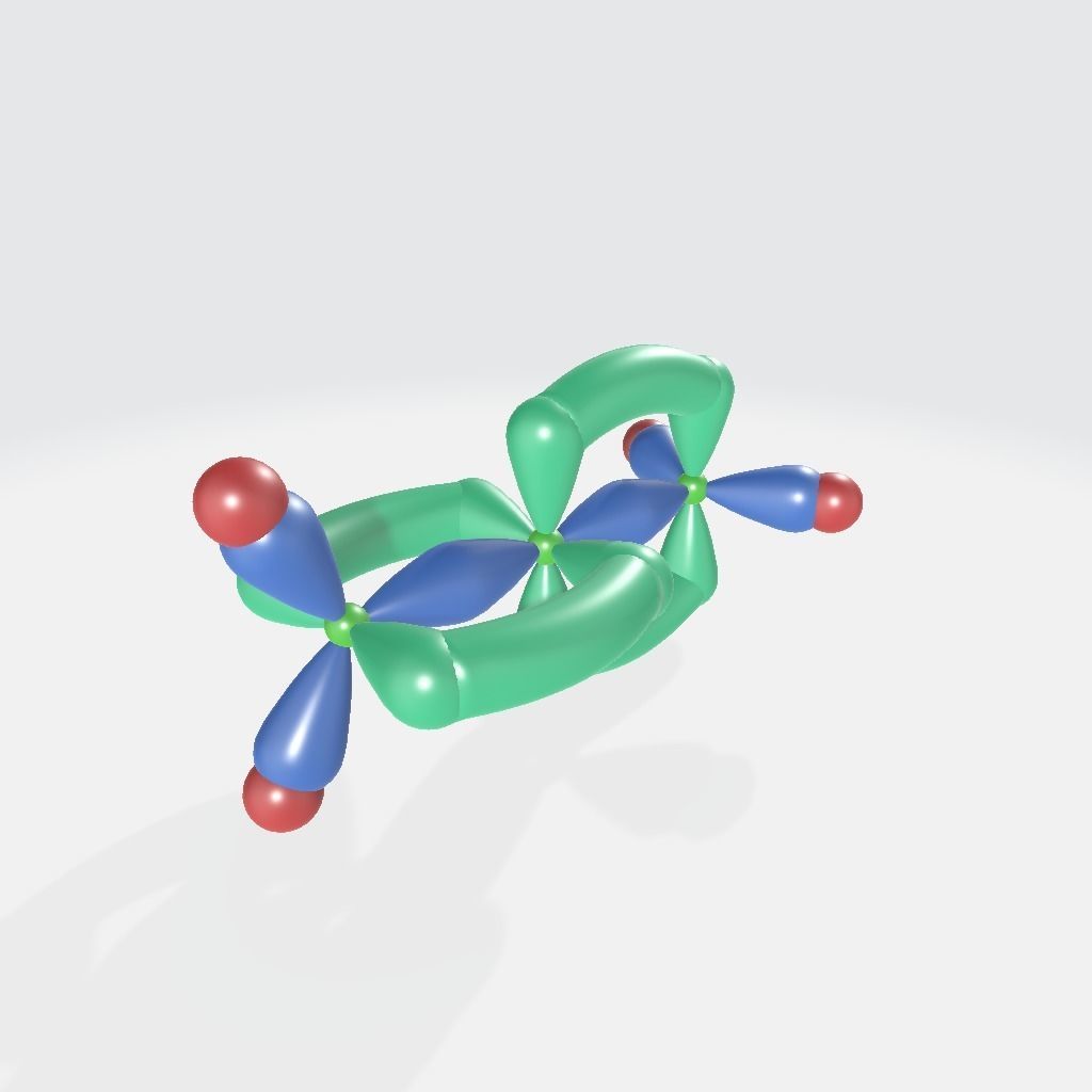 Hybrid Orbitals in Different Molecules Free 3D model_6