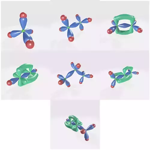 Hybrid Orbitals in Different Molecules
