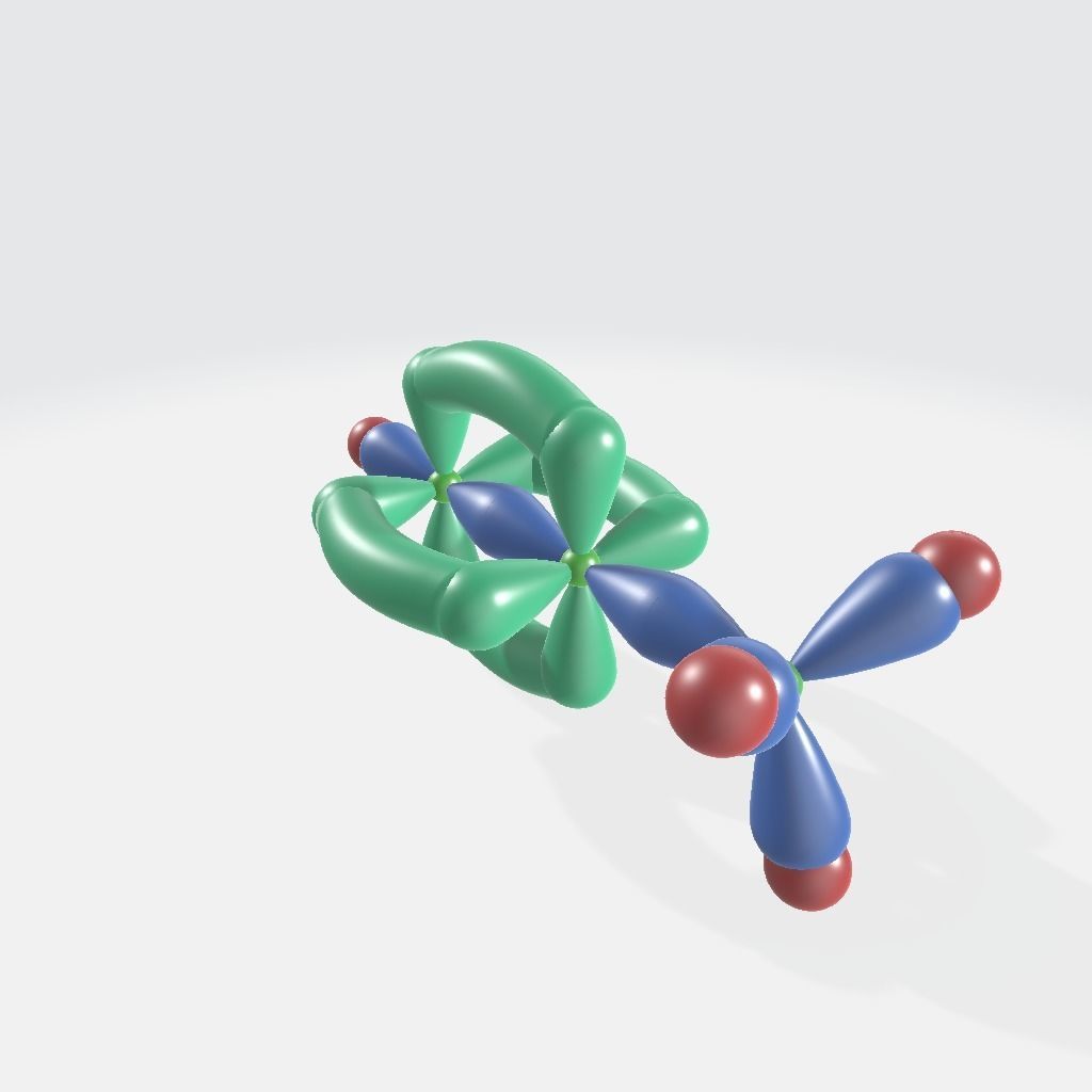 Hybrid Orbitals in Different Molecules Free 3D model_7