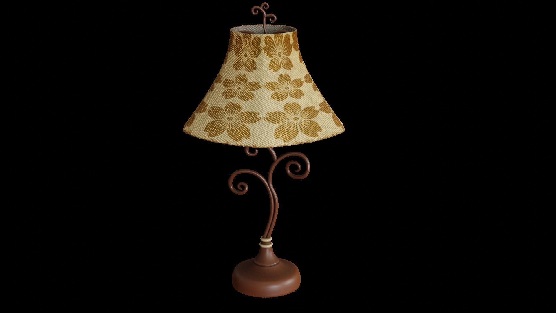 Bedroom Lamp 3D model_1