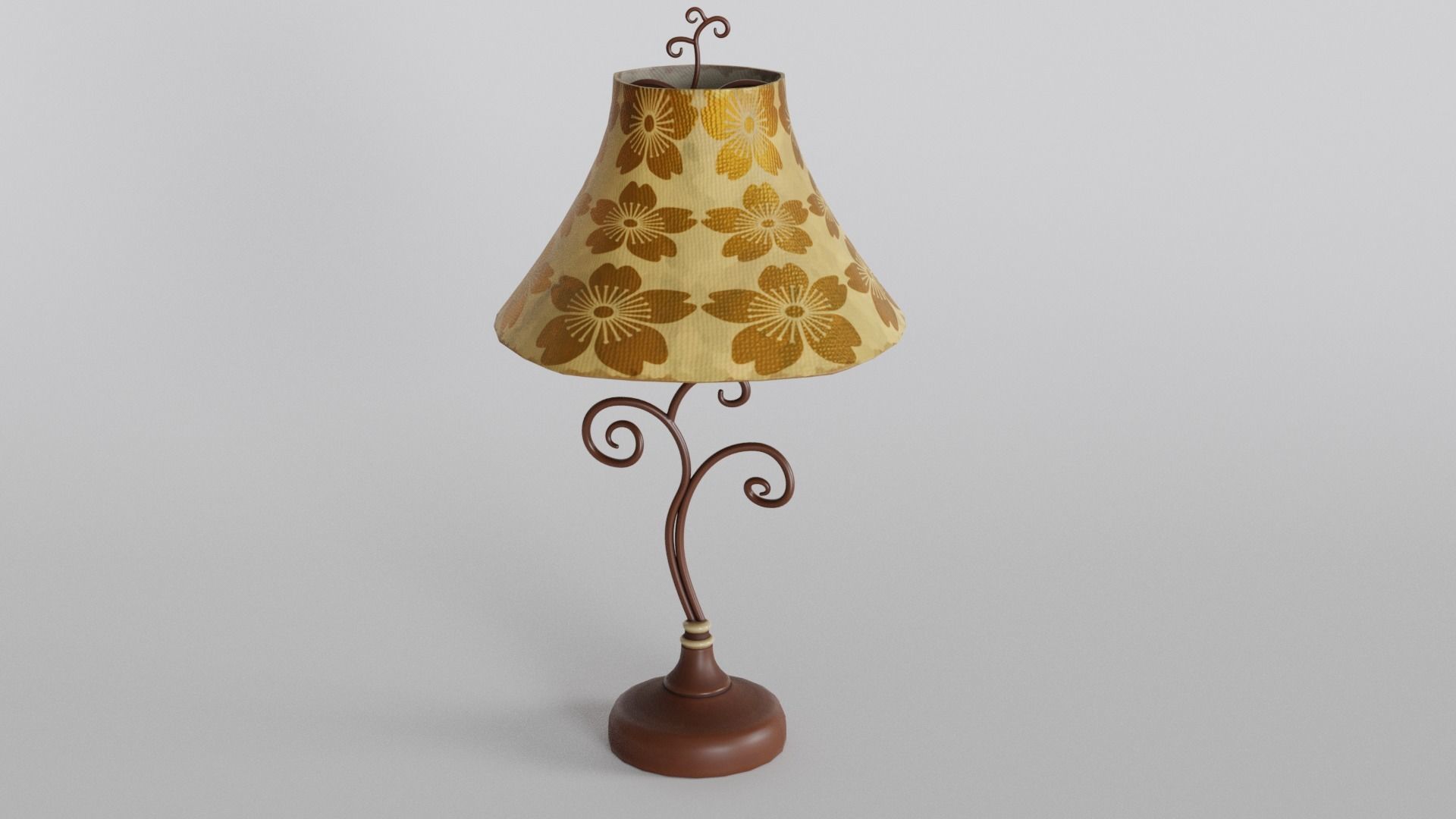 Bedroom Lamp 3D model_5