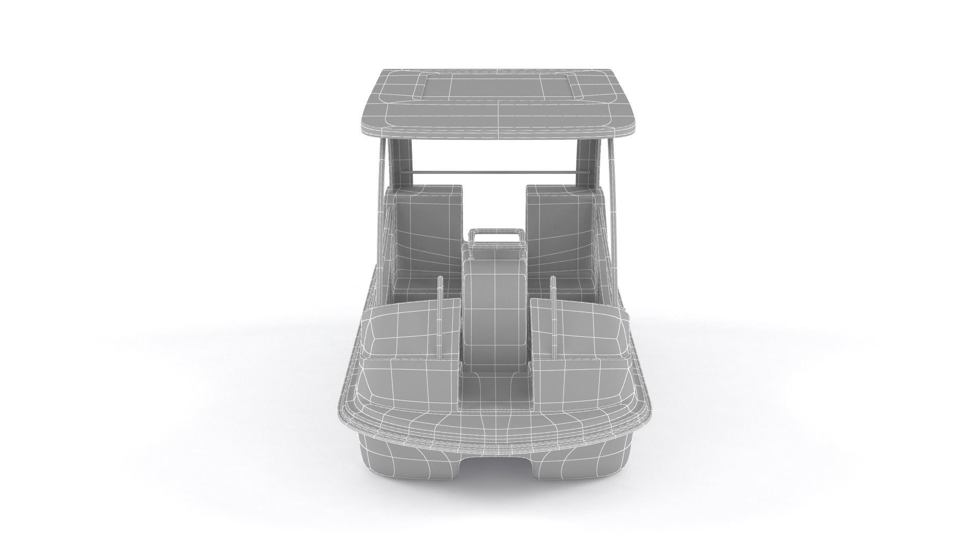 Fiberglass Pedal Boat 3D model_11