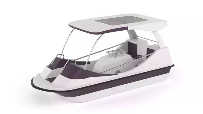 Fiberglass Pedal Boat 3D model