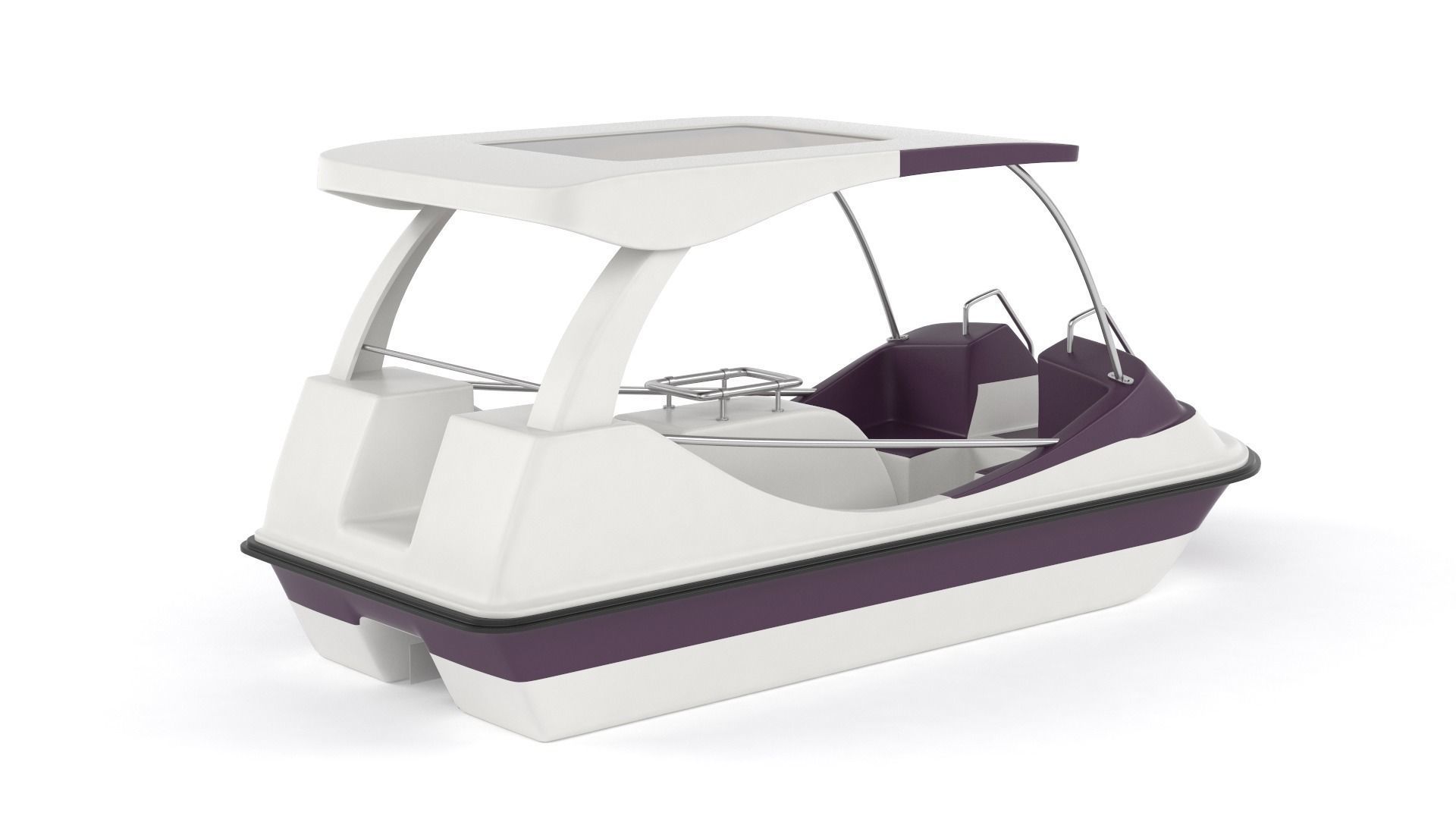 Fiberglass Pedal Boat 3D model_3