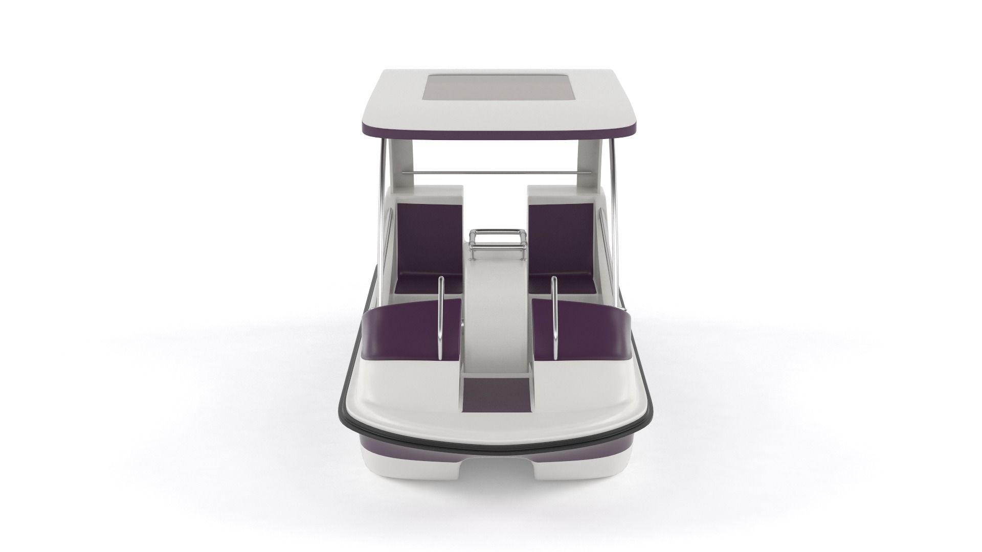 Fiberglass Pedal Boat 3D model_5