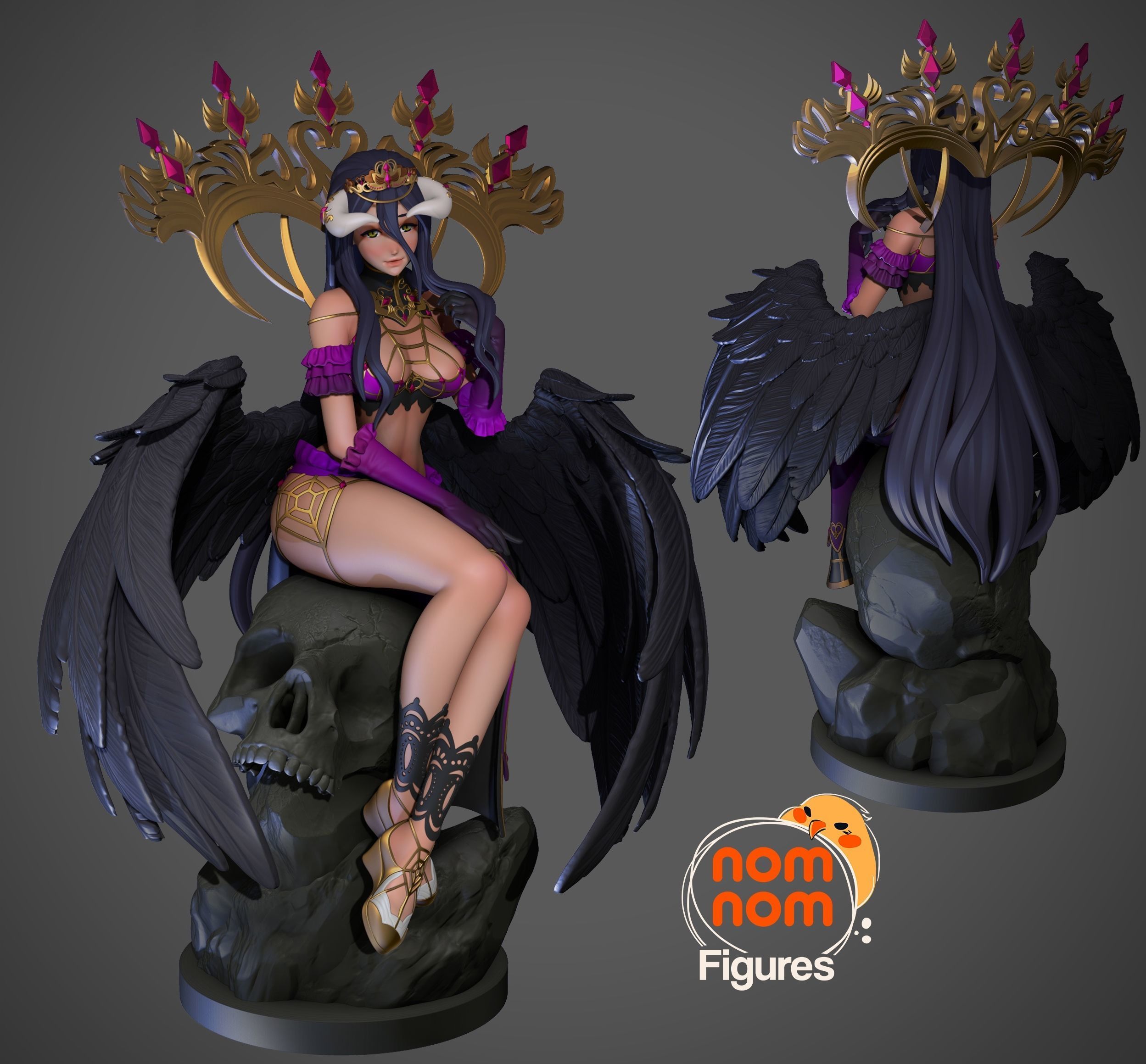 Albedo Version 1 and 2 - Overlord  3D print model_4