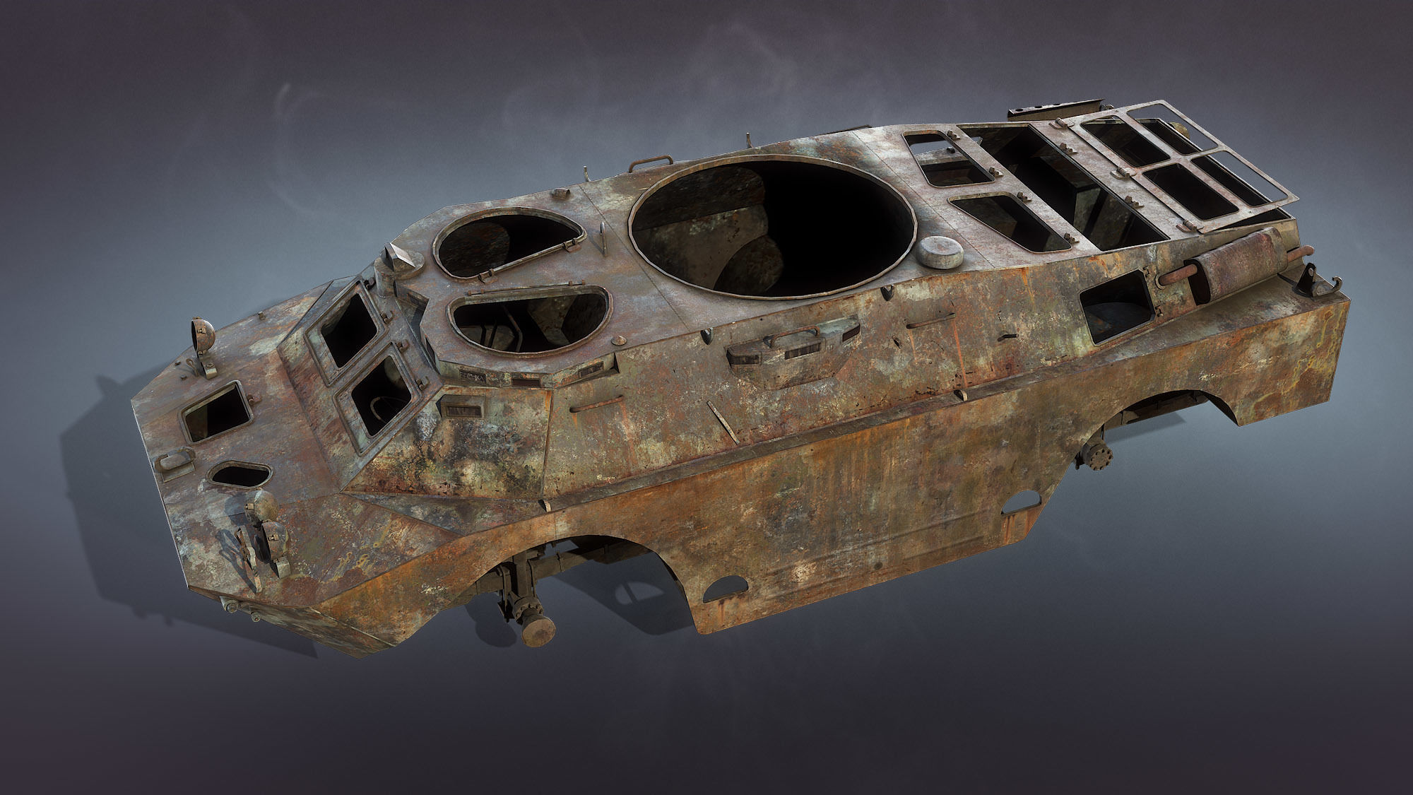 Soviet Military Vehicles Wrecked 3D Model Collection_4