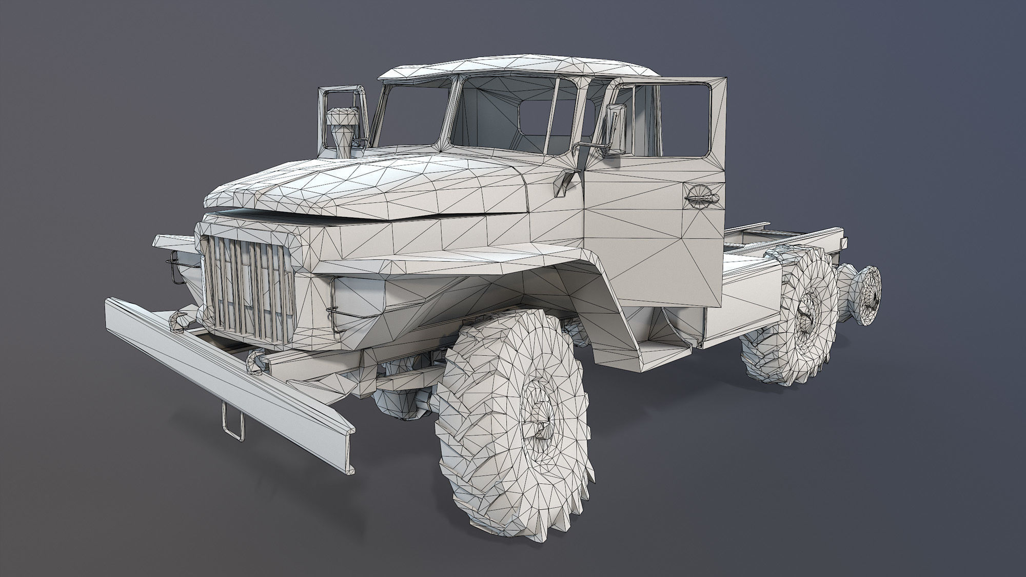 Soviet Military Vehicles Wrecked 3D Model Collection_20