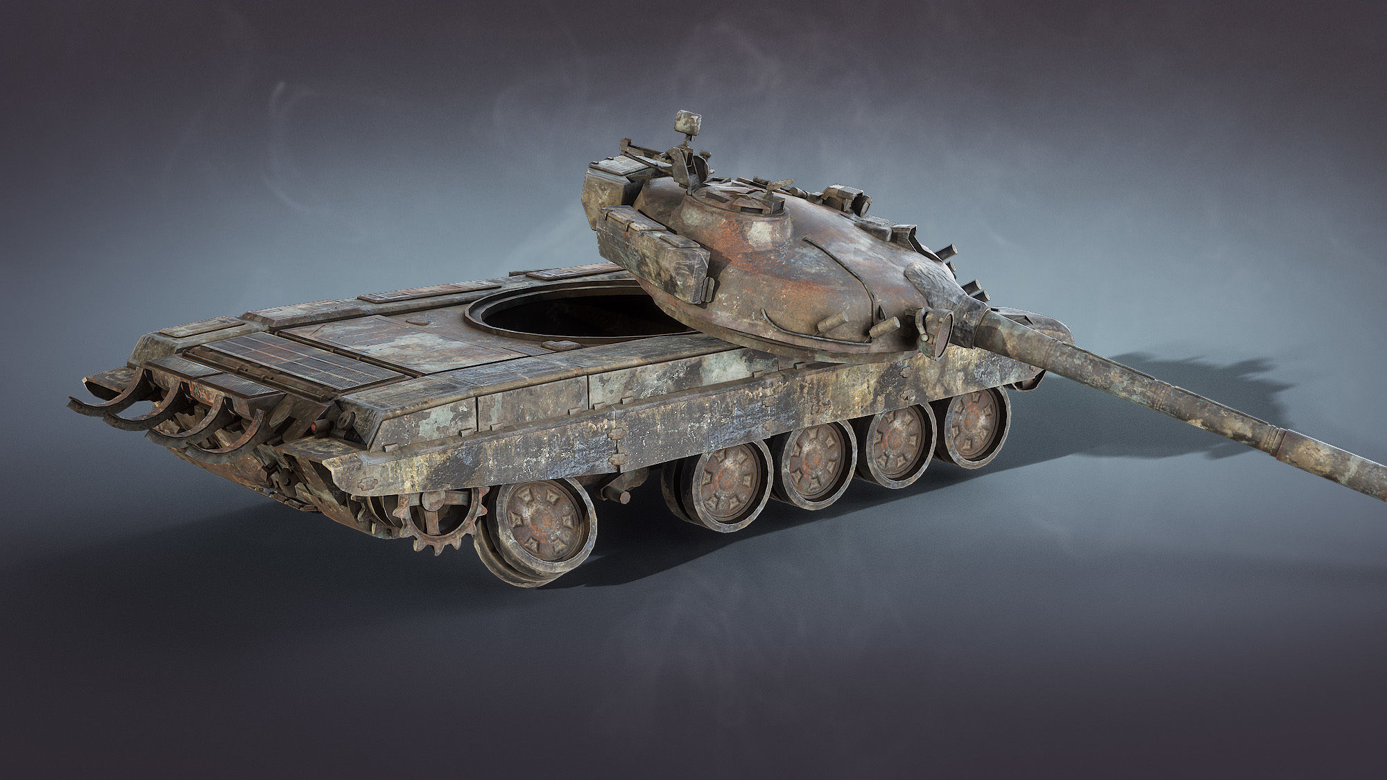 Soviet Military Vehicles Wrecked 3D Model Collection_7