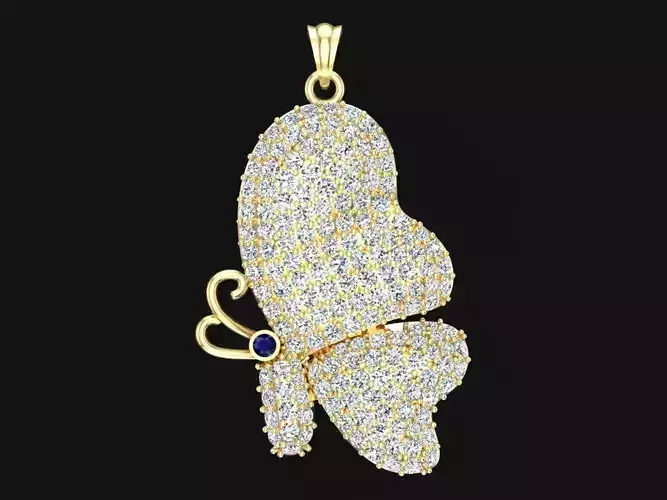 Butterfly Pendant - Womens Pendants - N1149