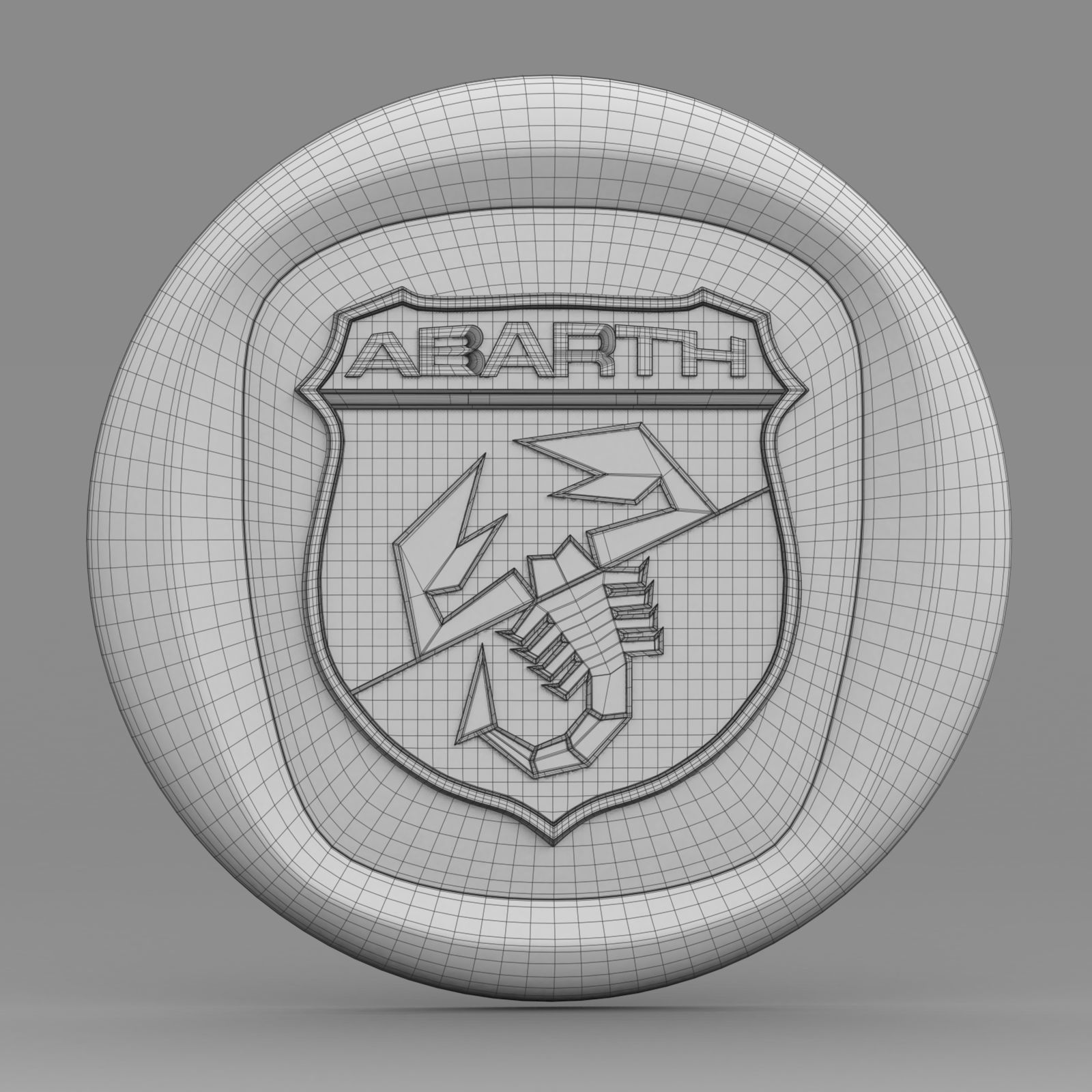 abarth logo 3D model_6