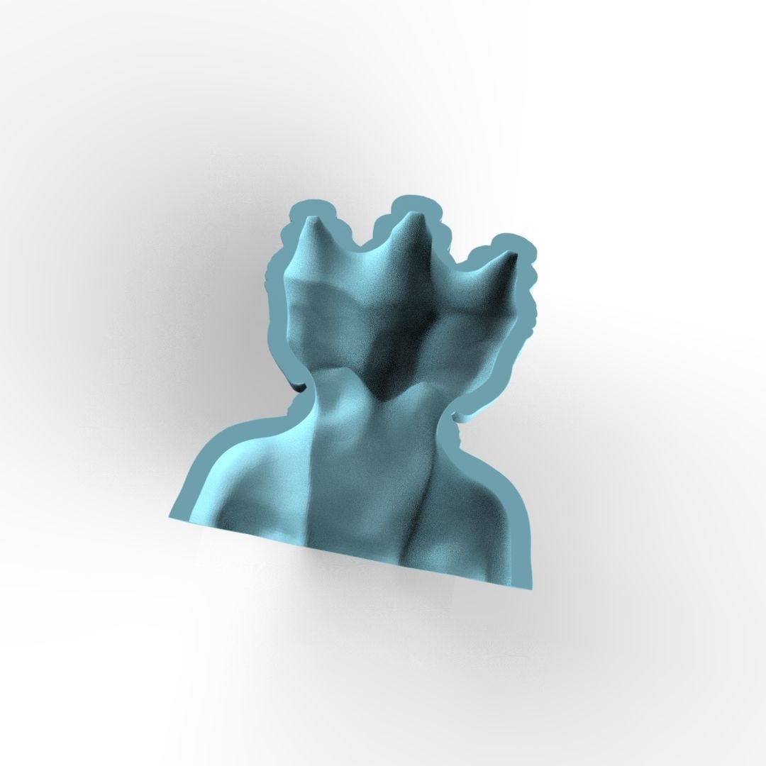 Dattaguru Face Pendent  3D print model_4