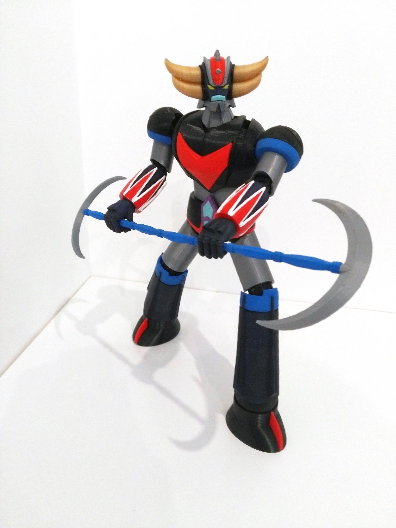 UFO ROBOT GRENDIZER Configurable articulated with instructions 3D print model_3