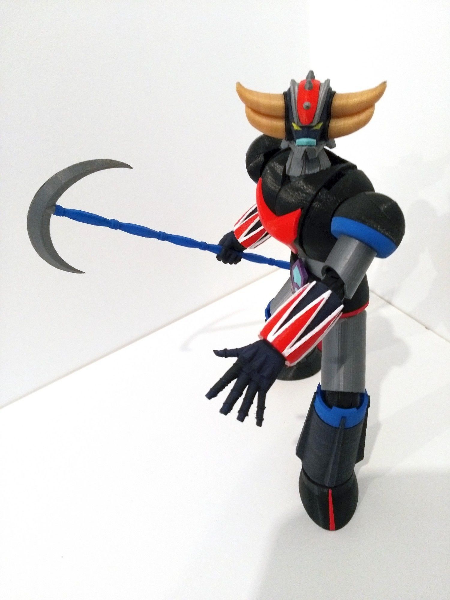 UFO ROBOT GRENDIZER Configurable articulated with instructions 3D print model_6