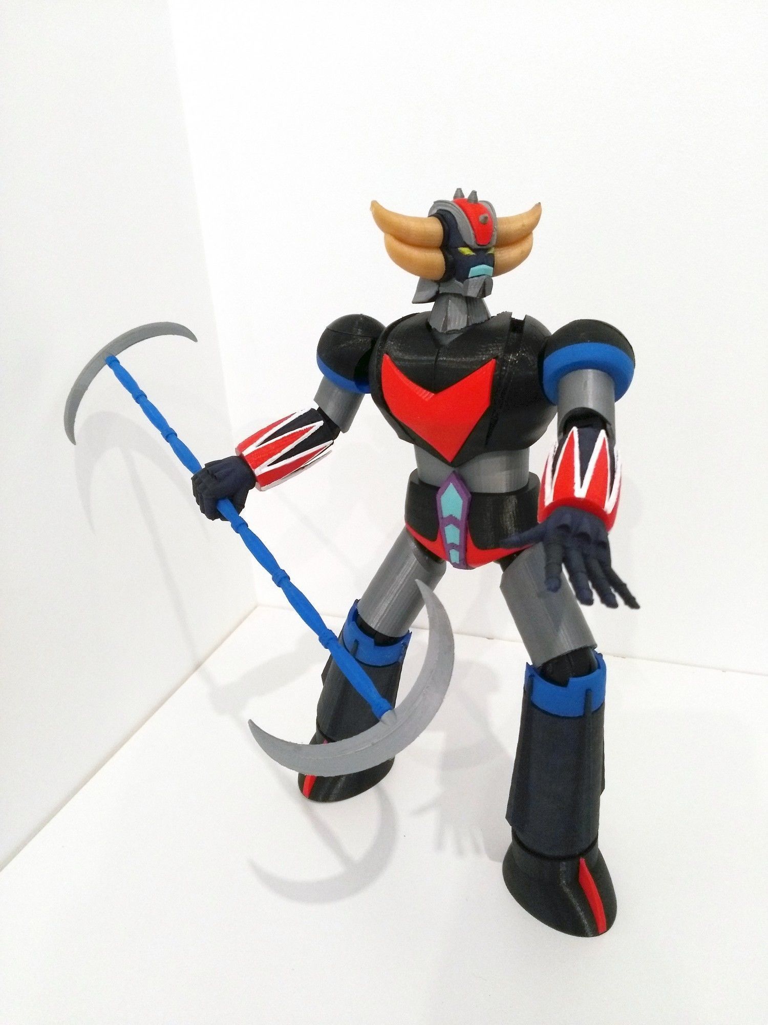 UFO ROBOT GRENDIZER Configurable articulated with instructions 3D print model_4